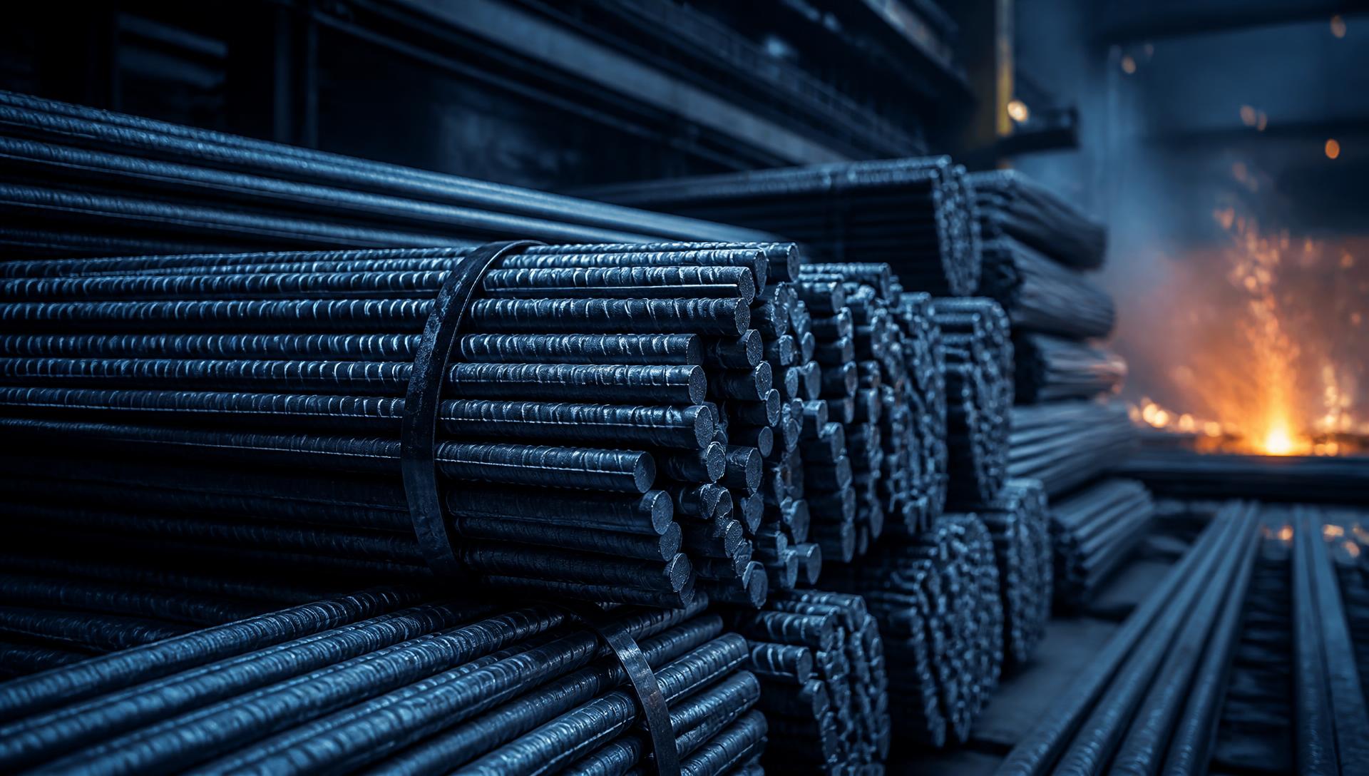 Freshly rolled PanTMT TMT bars in the mill